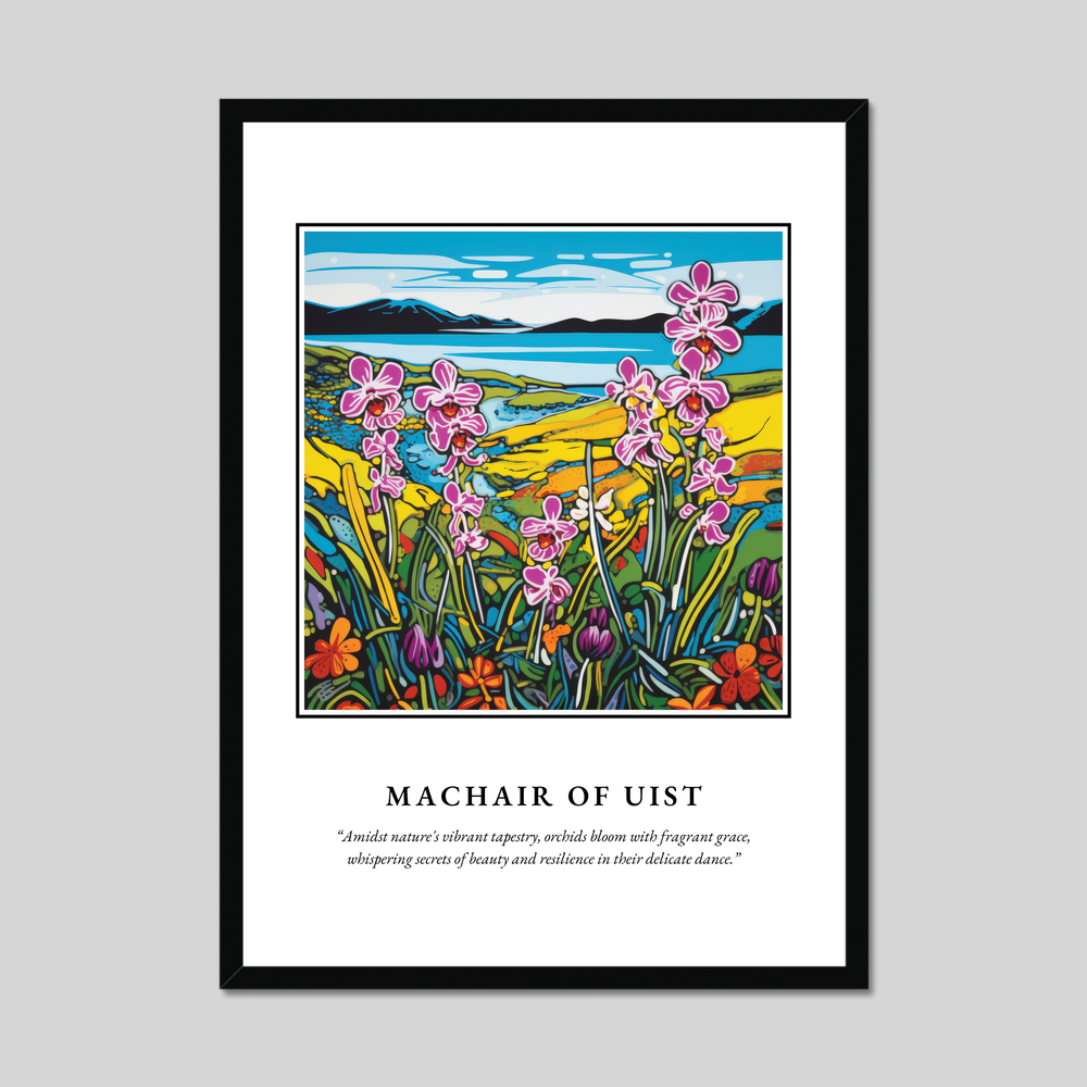 Poster in a black frame