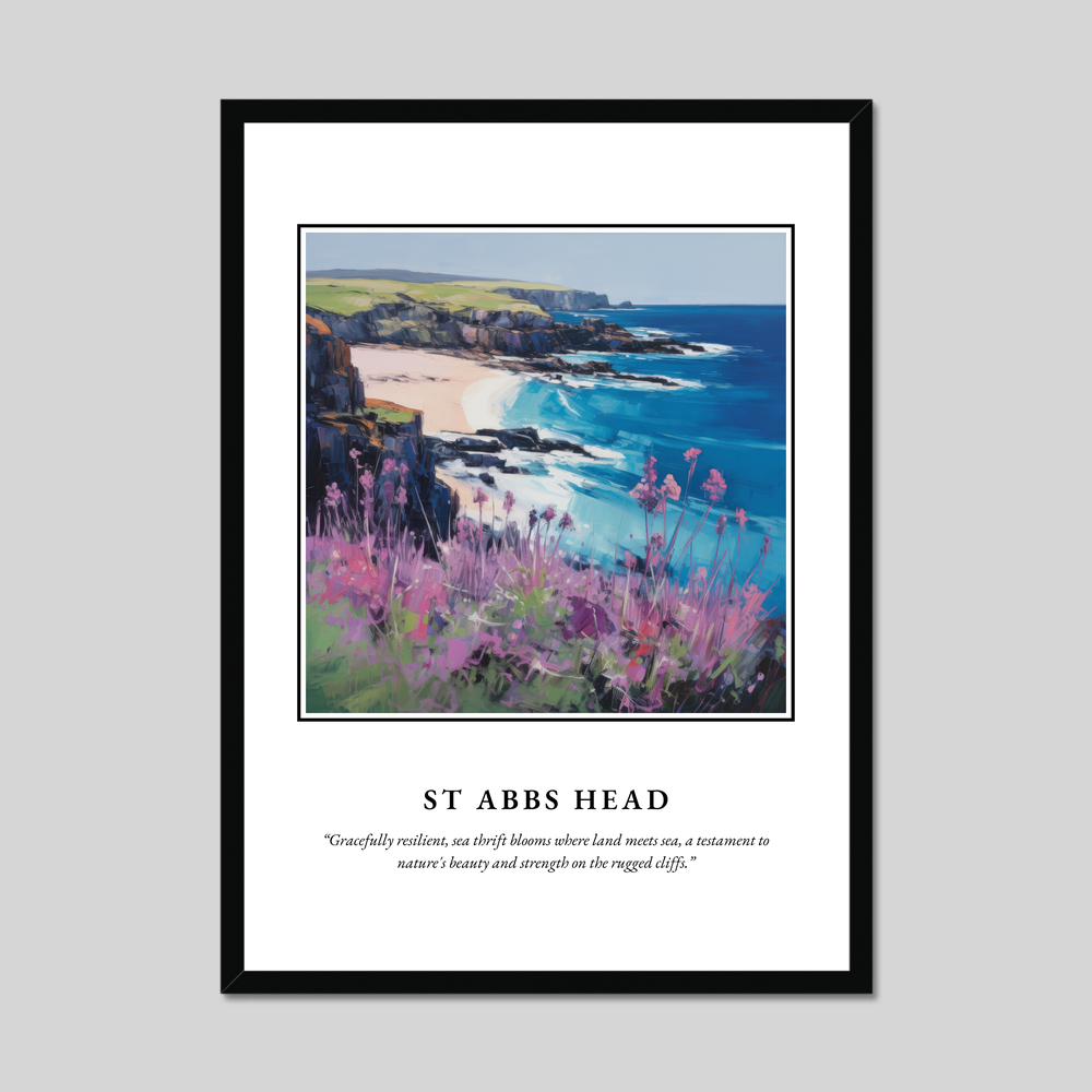 Poster in a black frame