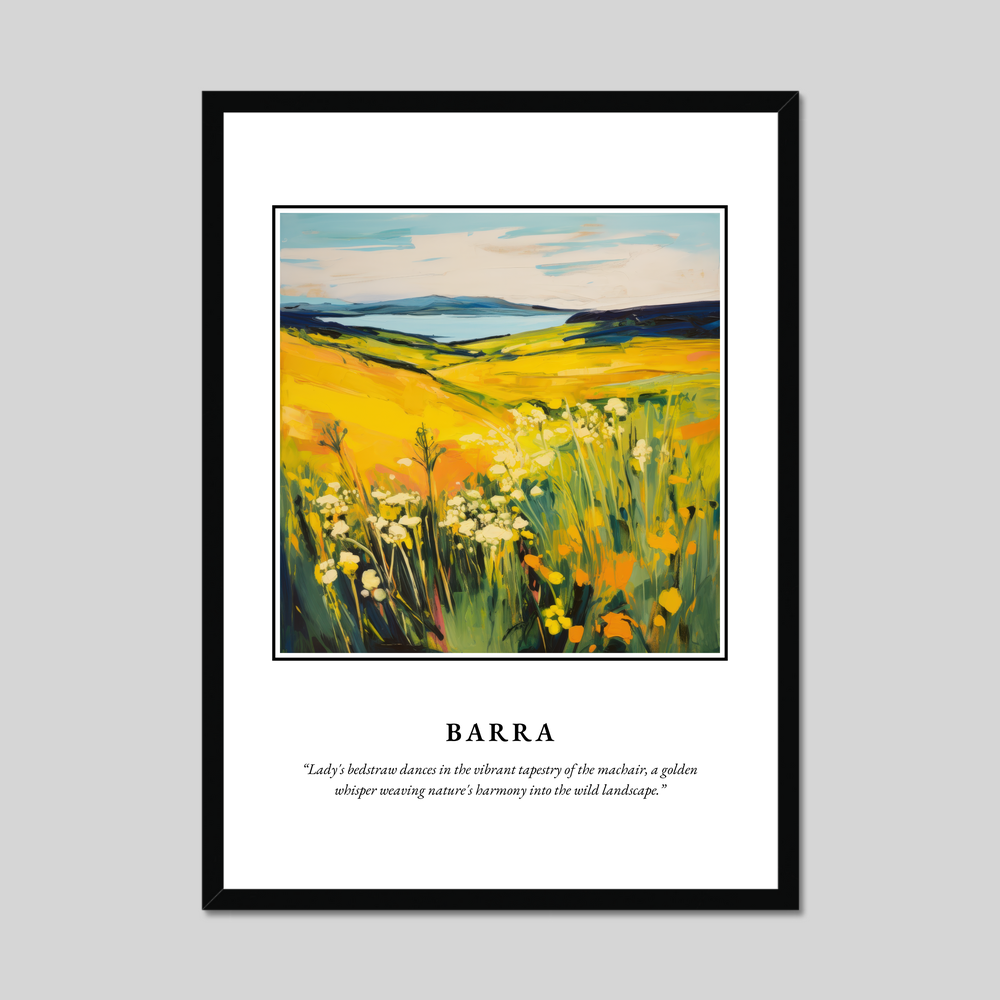 Poster in a black frame