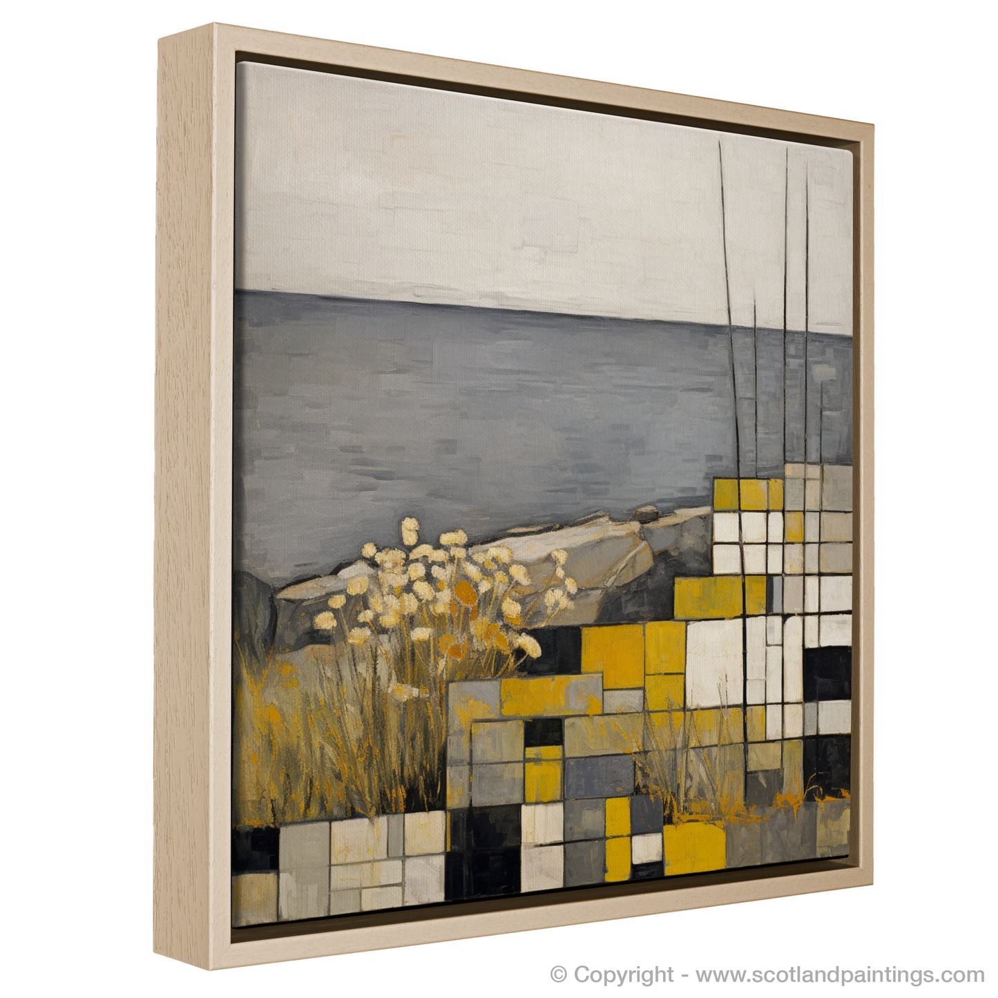 Abstract Samphire Serenade: The Rugged Beauty of Berwick Cliffs