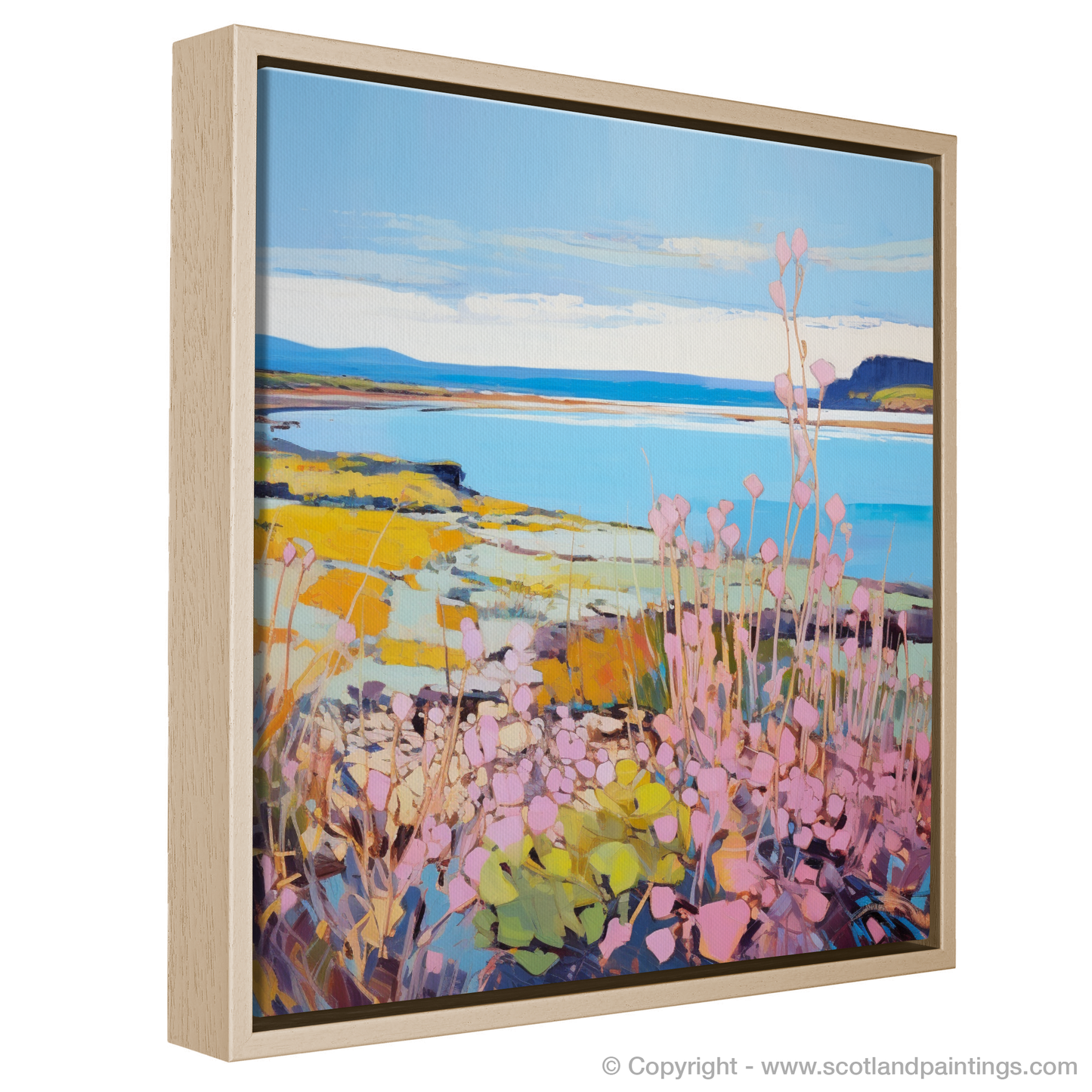 Serene Oysterplant Vista: A Scottish Coastal Inspiration