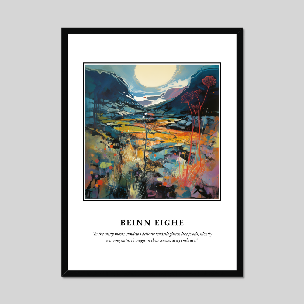 Poster in a black frame