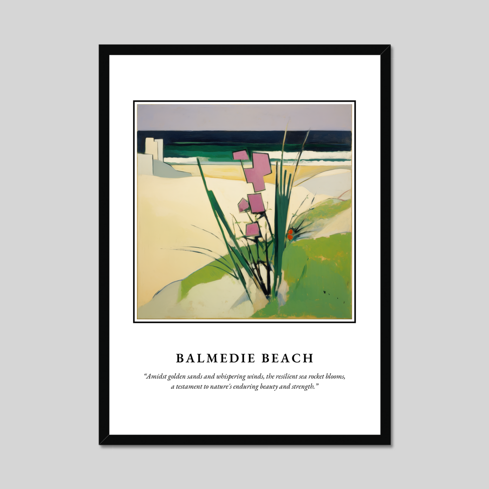 Poster in a black frame