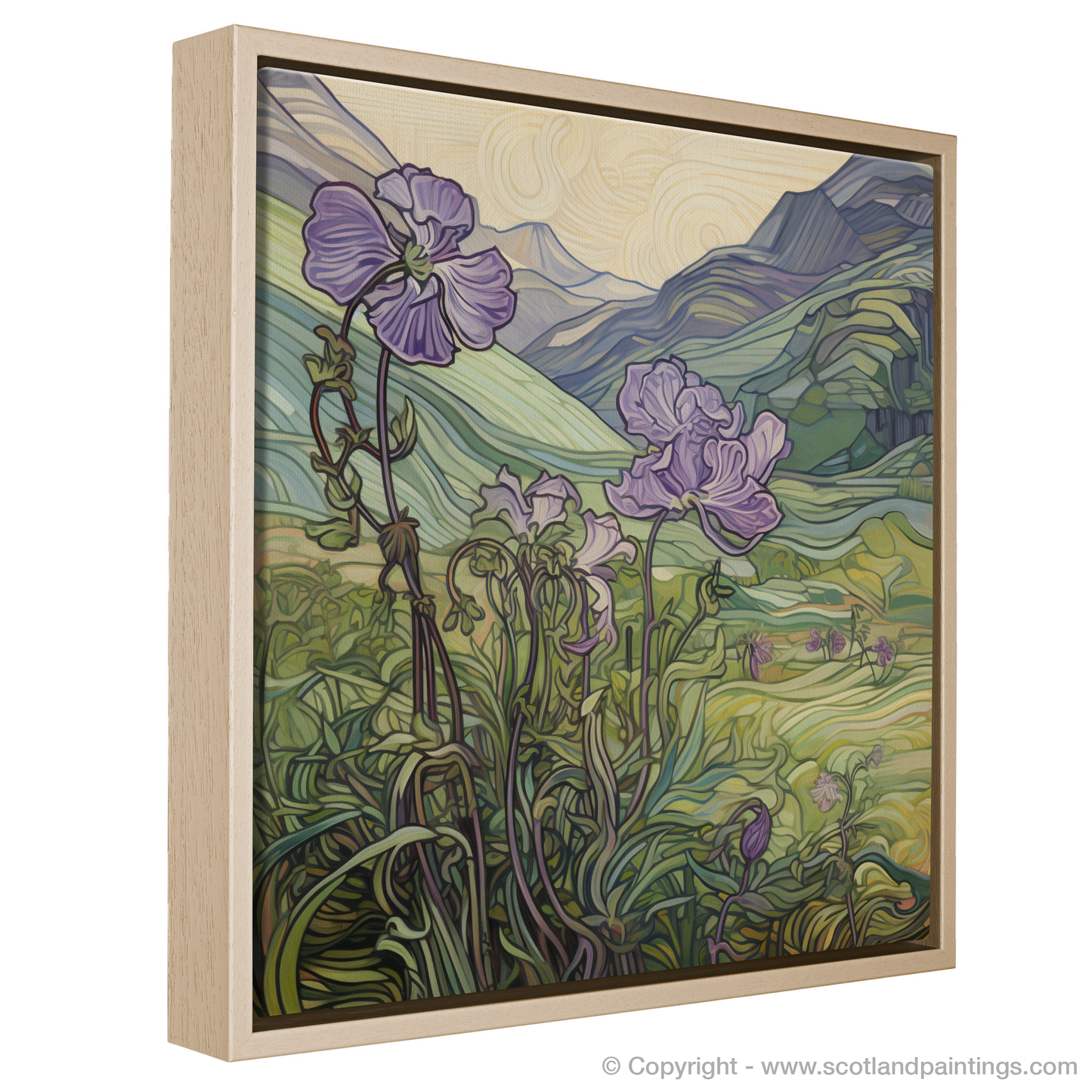 Art Nouveau Wood Cranesbill in Glencoe Meadows