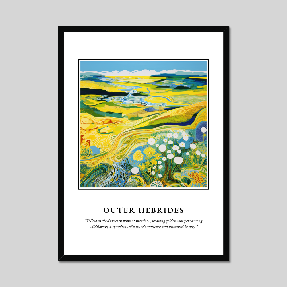 Poster in a black frame