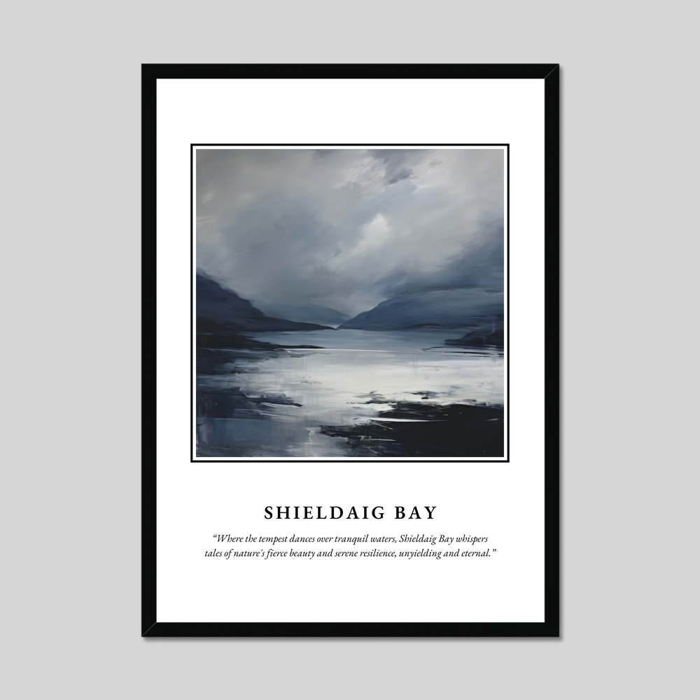 Poster in a black frame