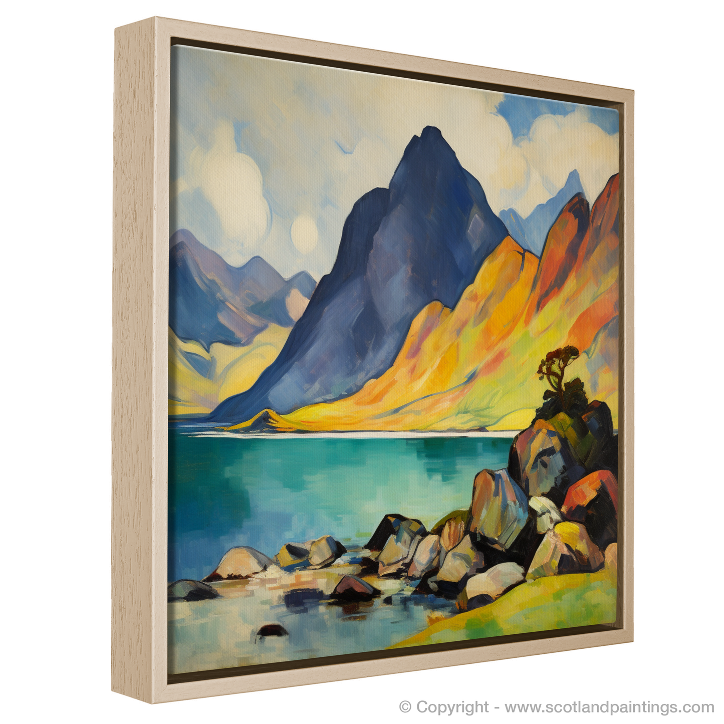 Fiery Sunset Over Loch Coruisk - A Fauvist Ode to the Isle of Skye