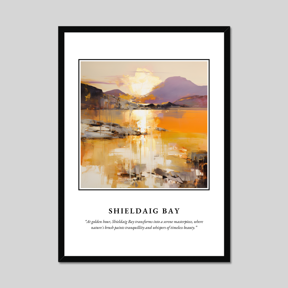 Poster in a black frame