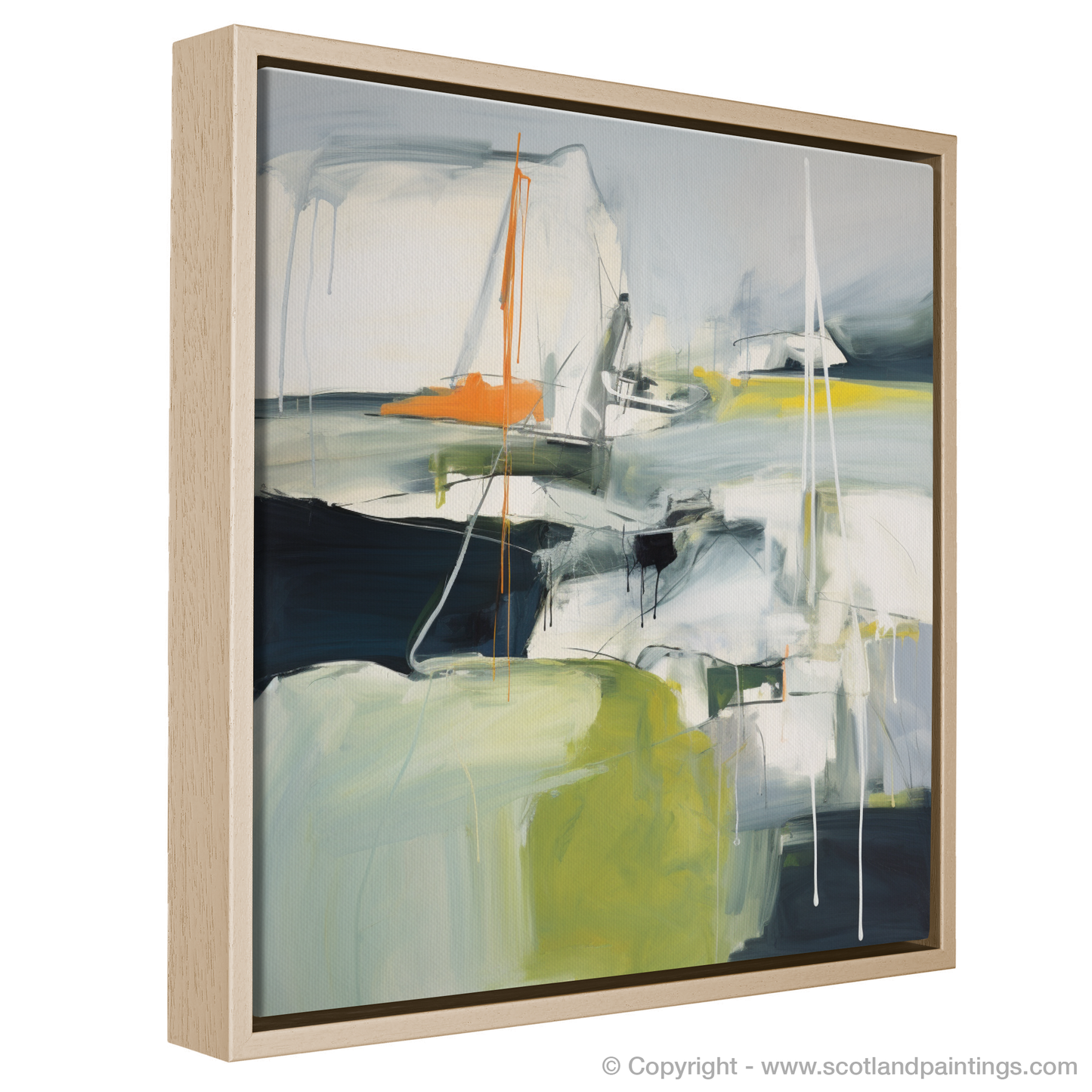 Tempestuous Embrace: Abstract Ode to Whitehills Harbour