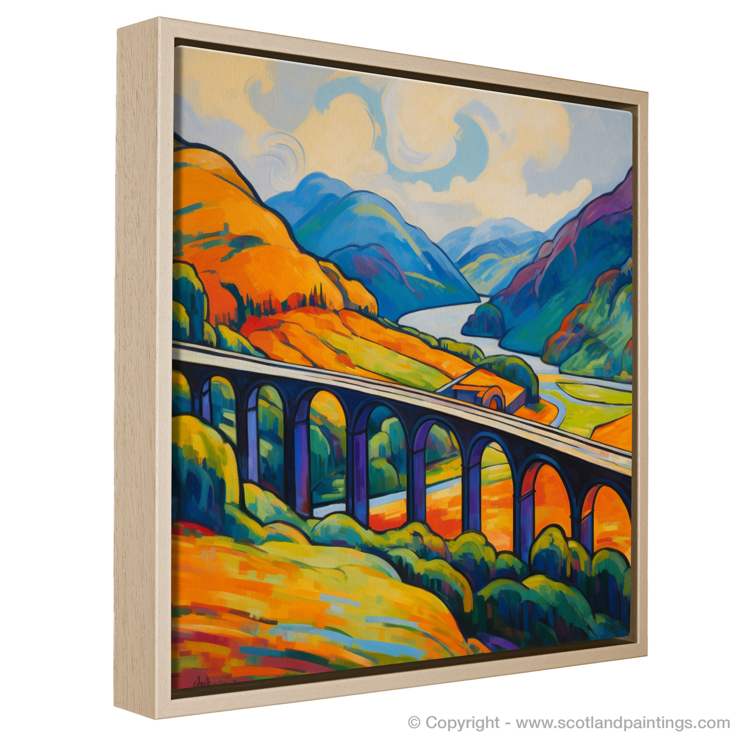 Fauvist Fervour: Glenfinnan Viaduct in the Scottish Highlands