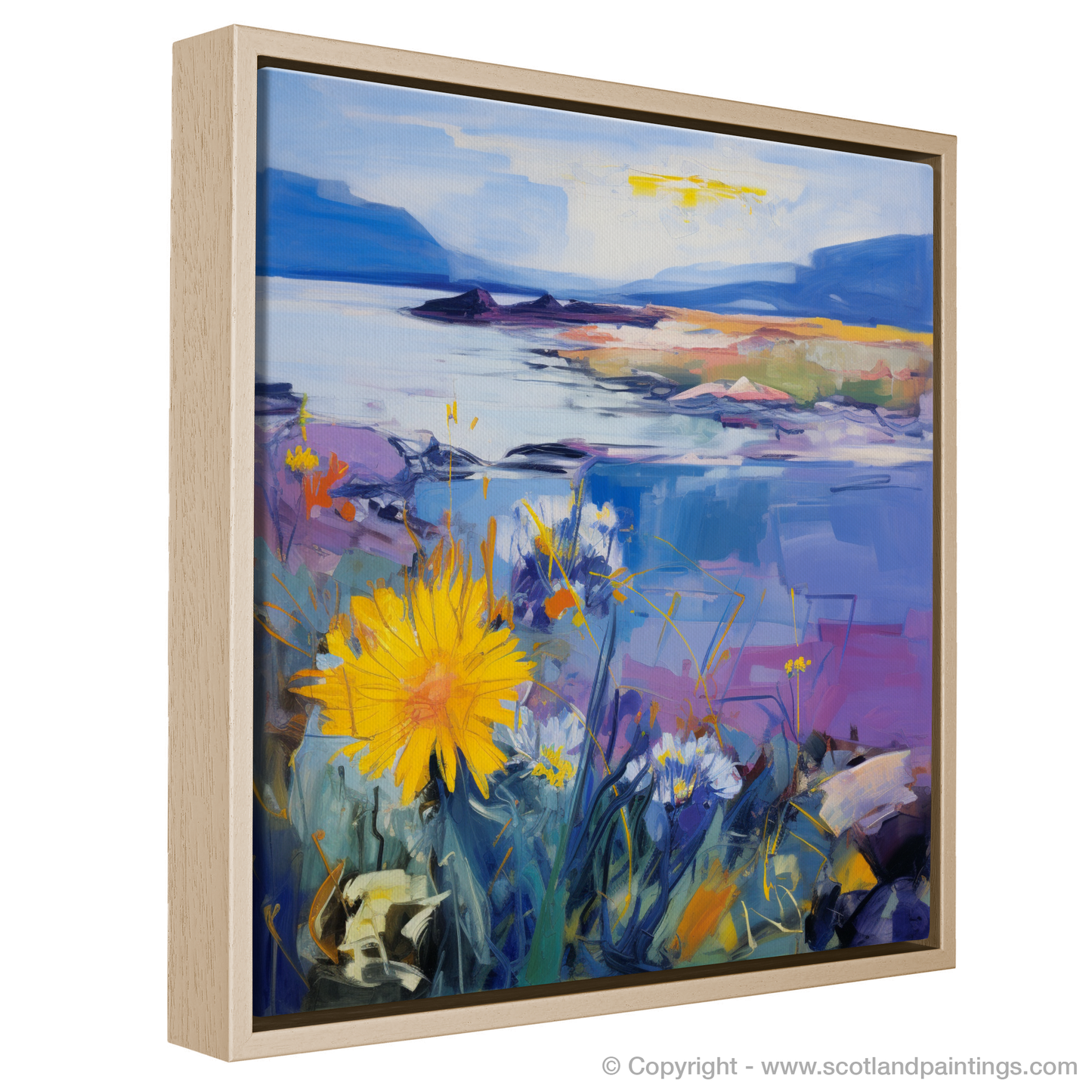 Wild Blooms of Solway: An Abstract Expressionist Homage to Sea Aster