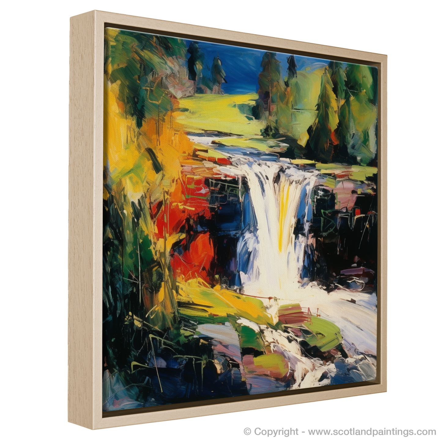 Cascading Emotions: Falls of Bruar Abstraction