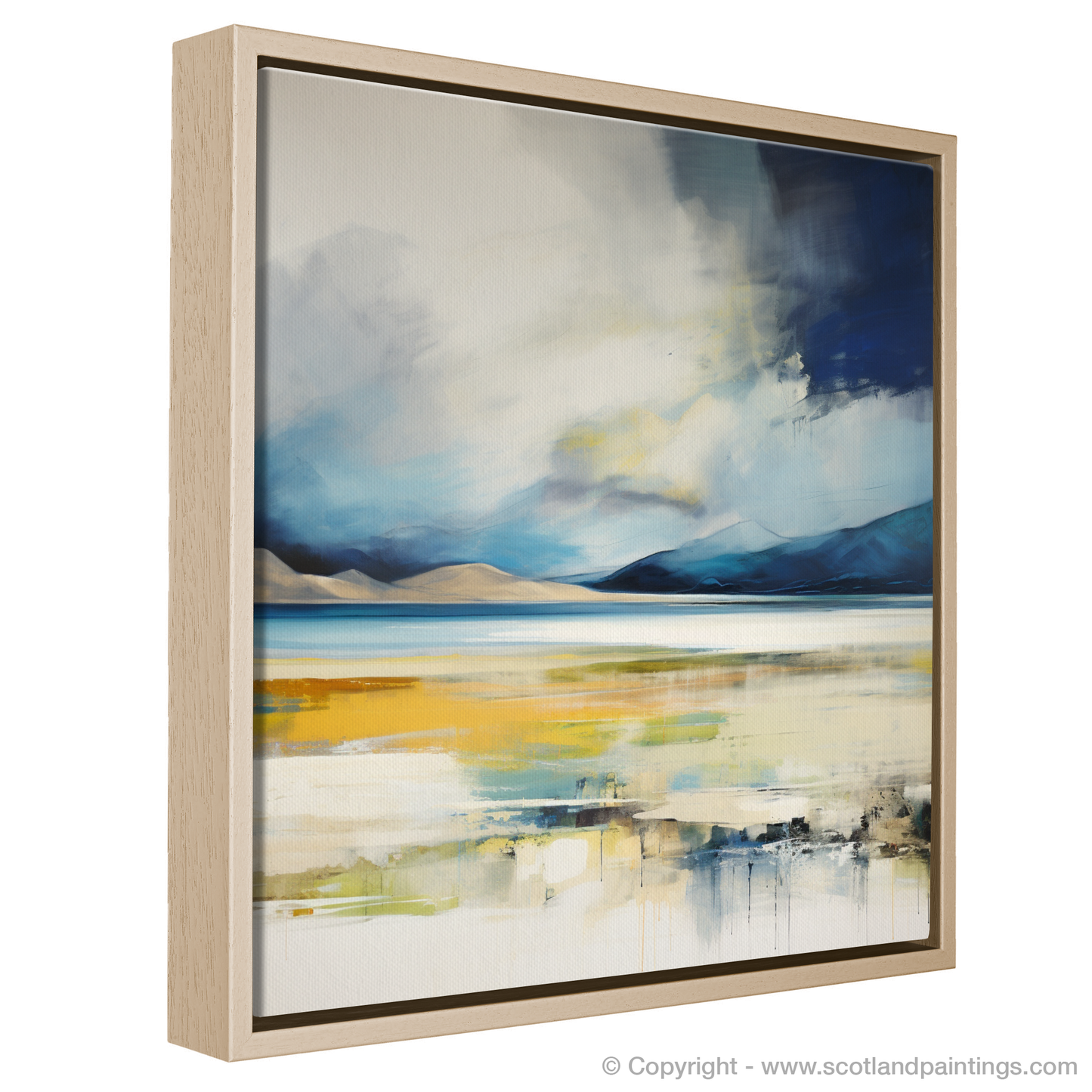 Storm's Embrace: Luskentyre Beach Abstract