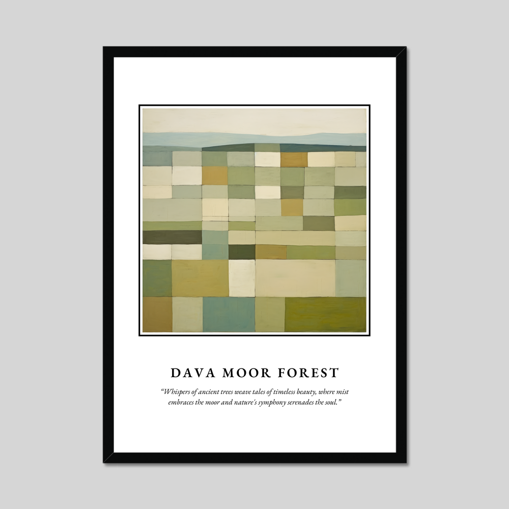 Poster in a black frame