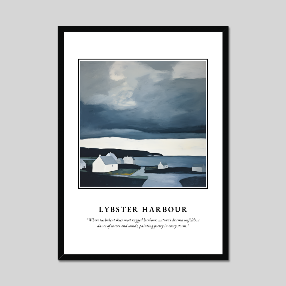 Poster in a black frame