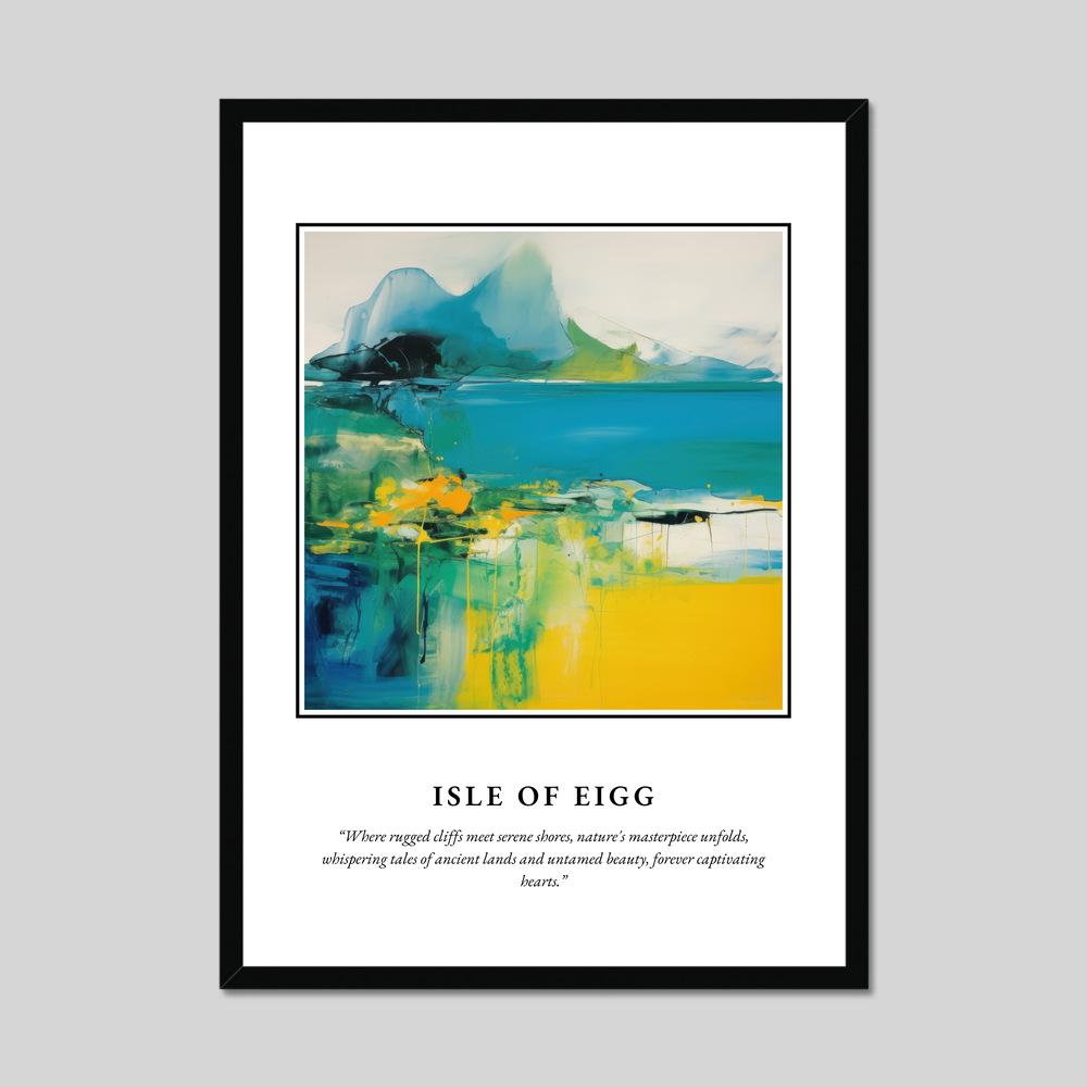 Poster in a black frame