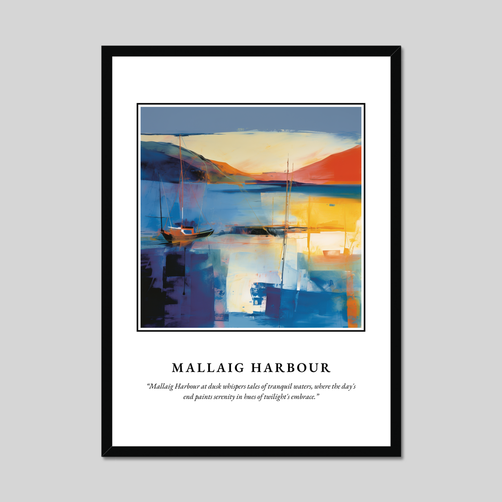 Poster in a black frame