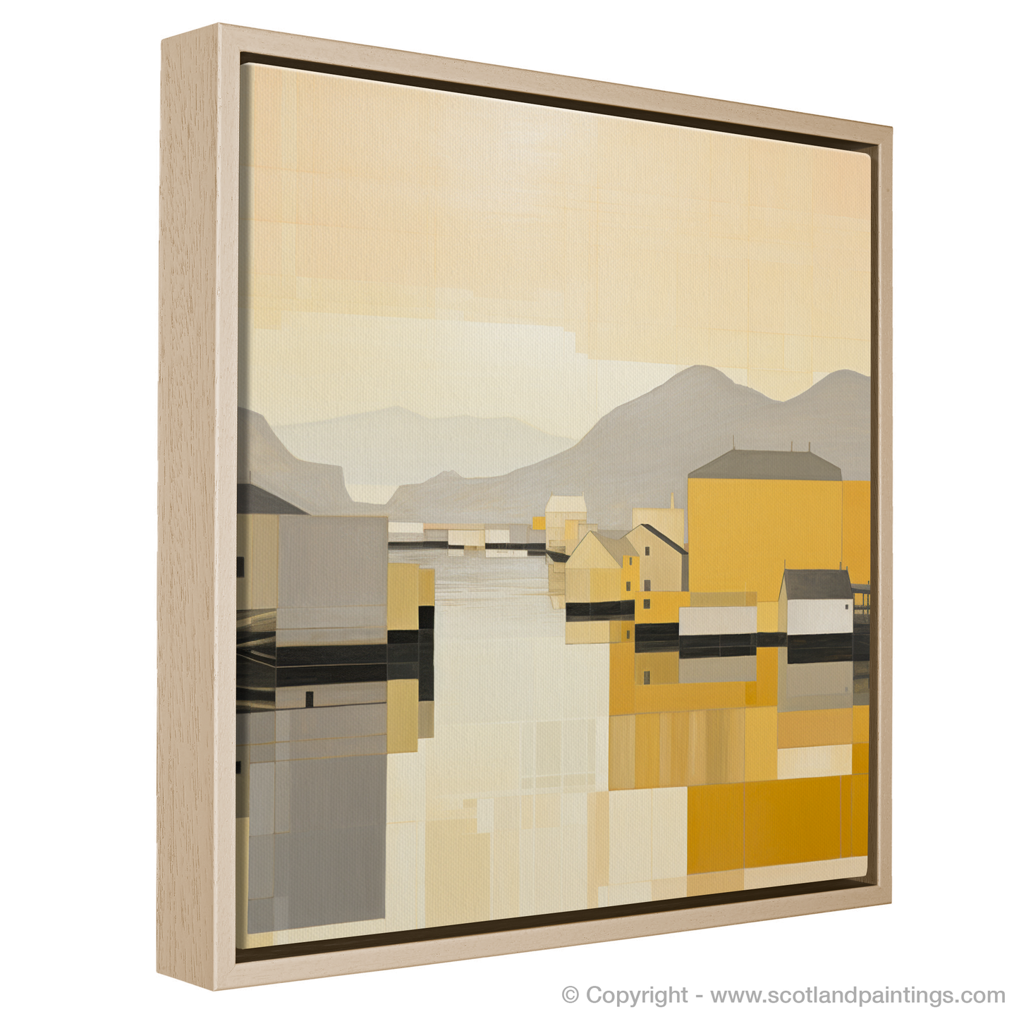 Golden Hour at Castlebay Harbour: An Abstract Scottish Seascape