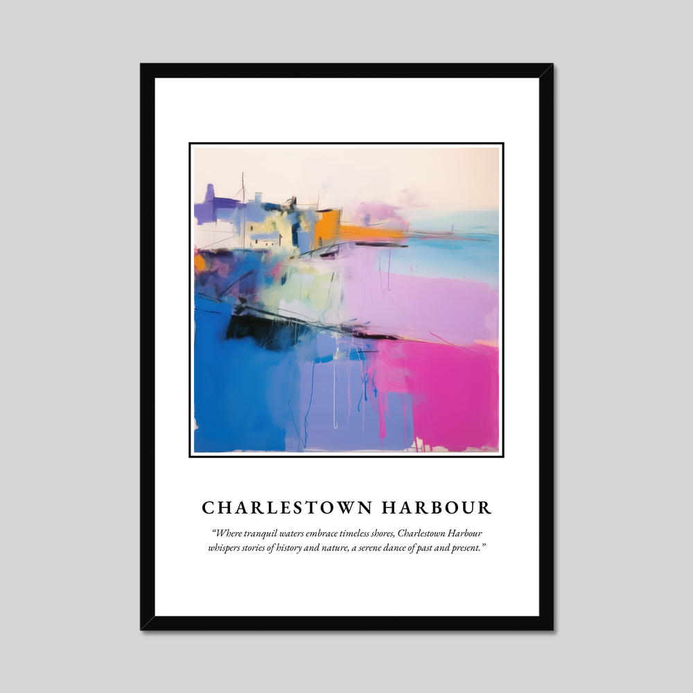 Poster in a black frame