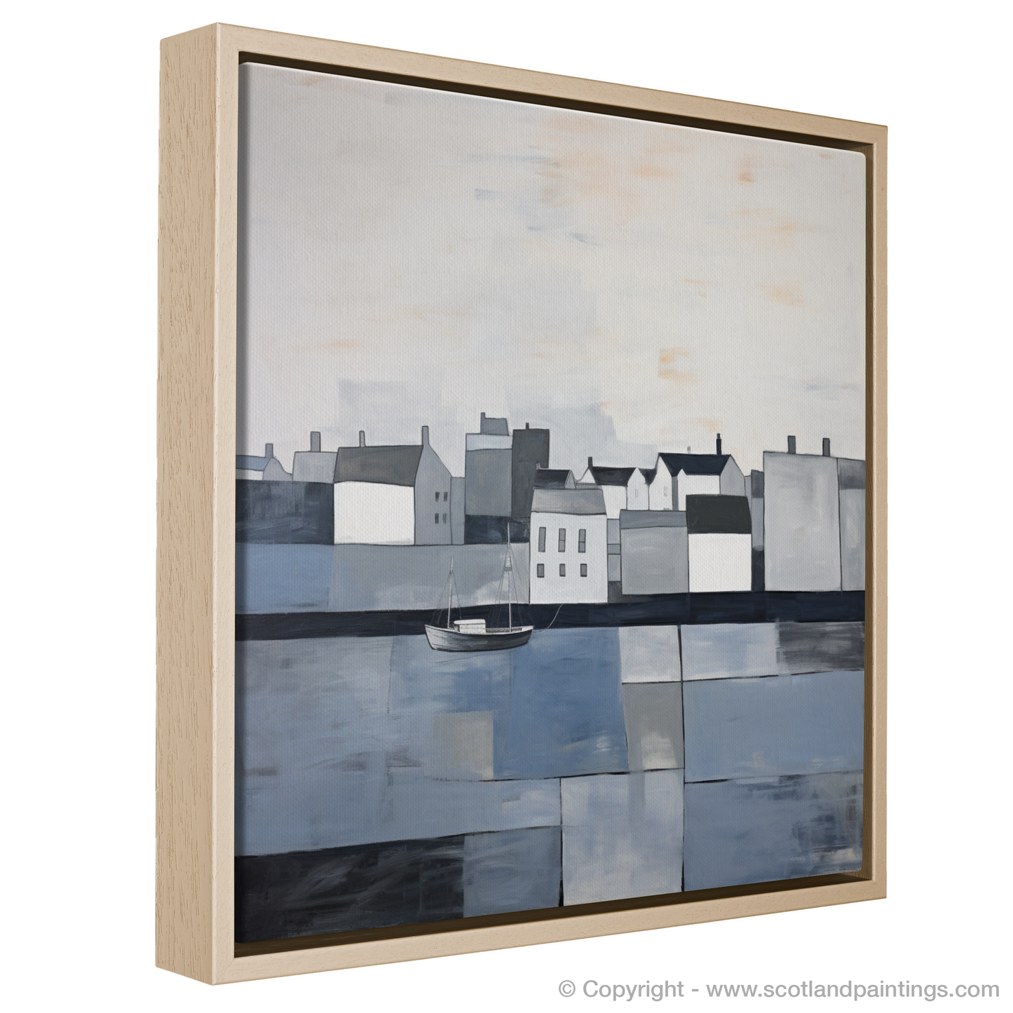 Stormy Serenity: An Abstract Homage to North Berwick Harbour