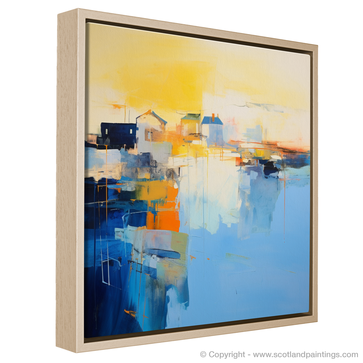 Castlebay Harbour Twilight Abstraction