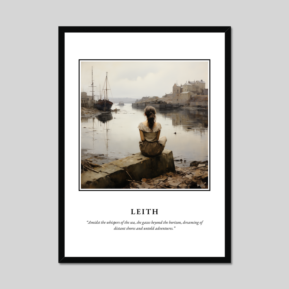 Poster in a black frame