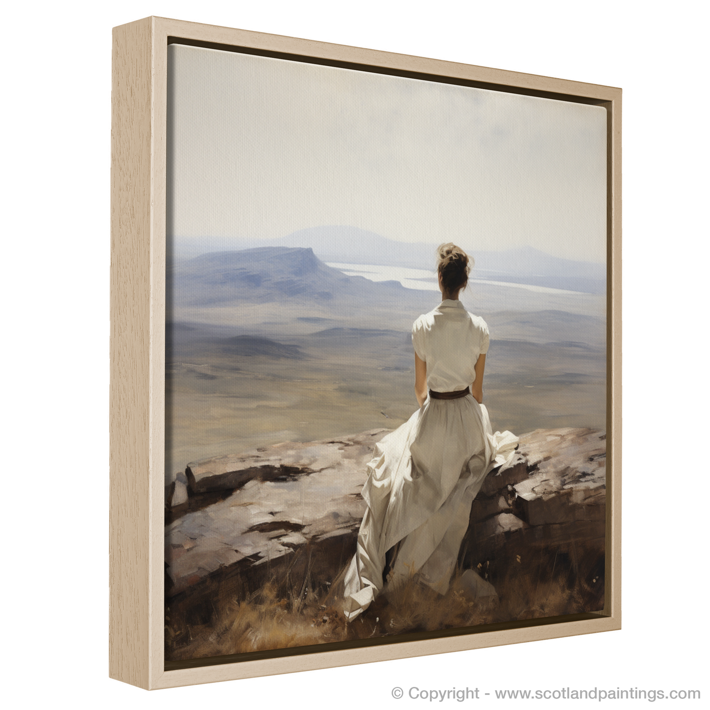 Highland Serenity: A Moment in White