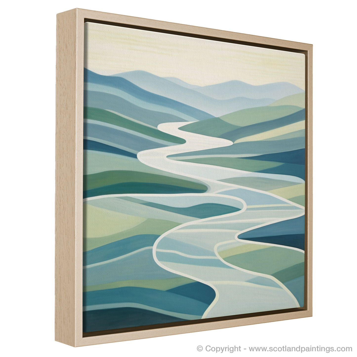 Highland Serenity: An Abstract Ode to River Spey