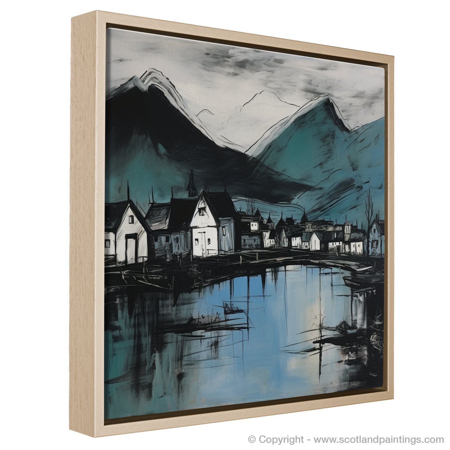 Painting and Art Print of Fort William, Highlands. Highland Serenity: An Illustrative Expression of Fort William.