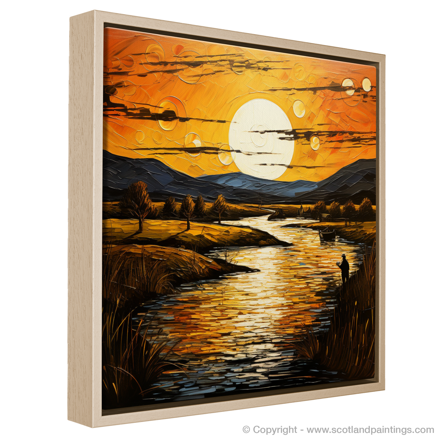 Golden Hour Solitude on the River Esk