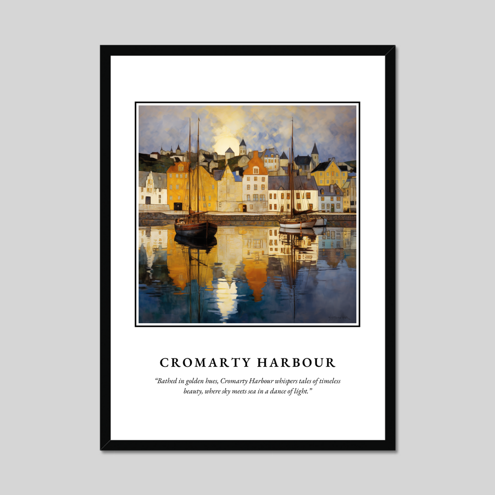 Poster in a black frame