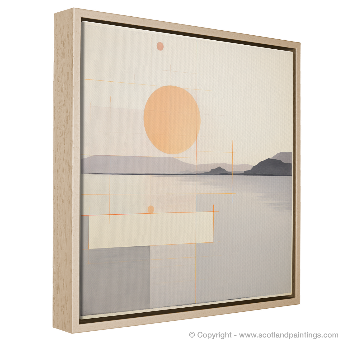 Castle Stalker Bay at Dusk: A Minimalist Masterpiece