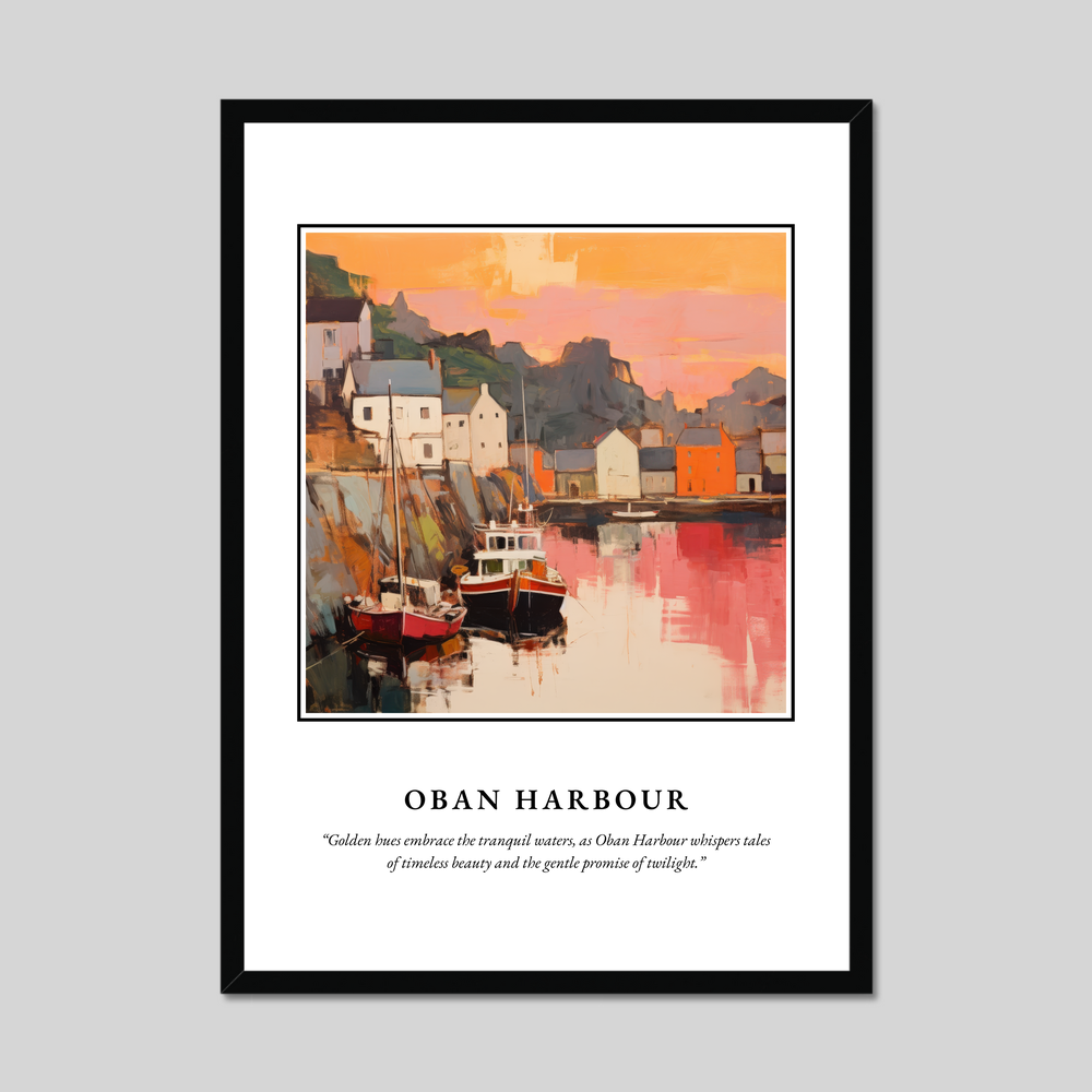 Poster in a black frame