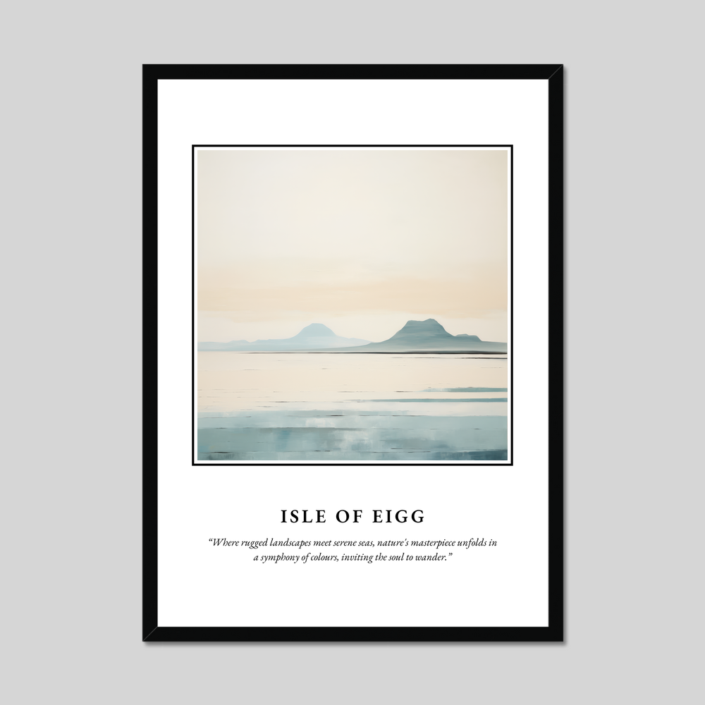 Poster in a black frame