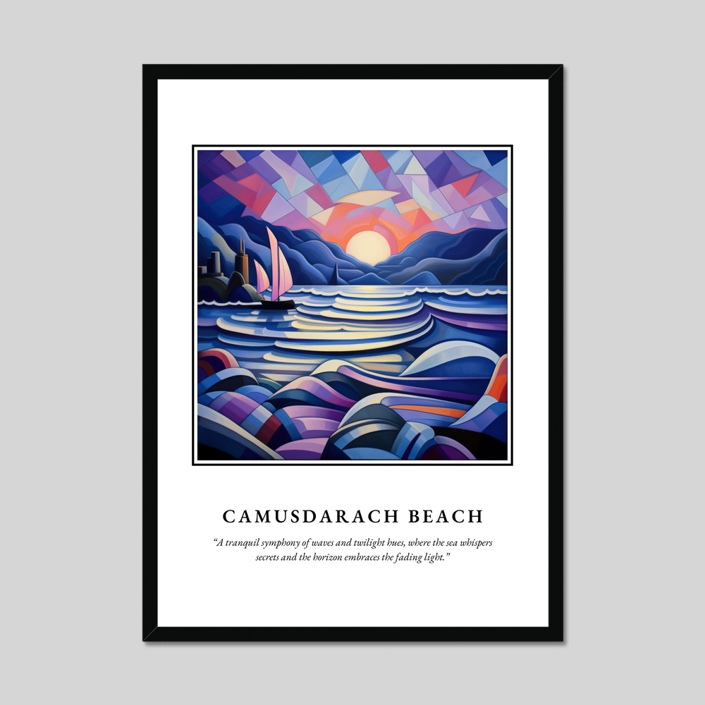 Poster in a black frame