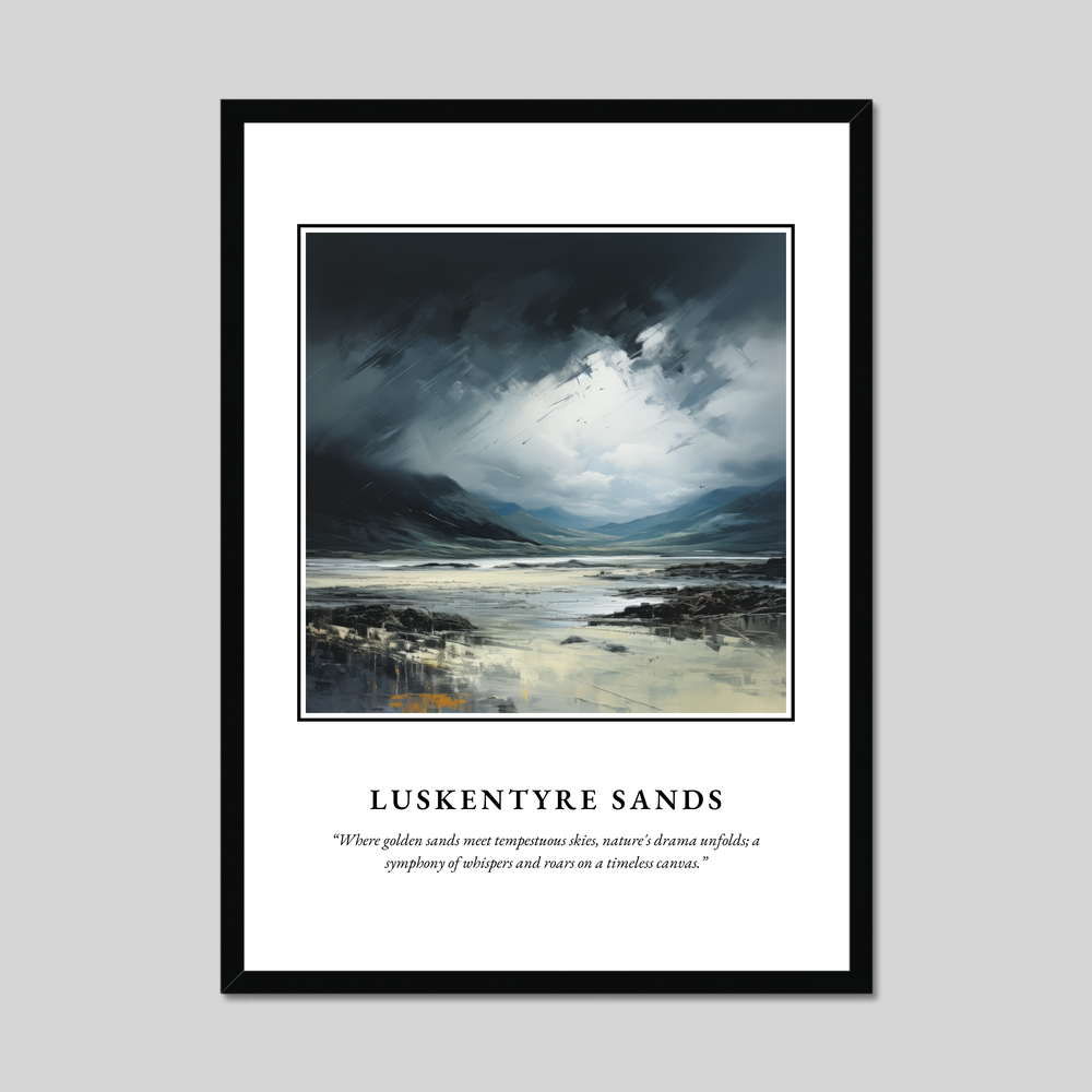 Poster in a black frame