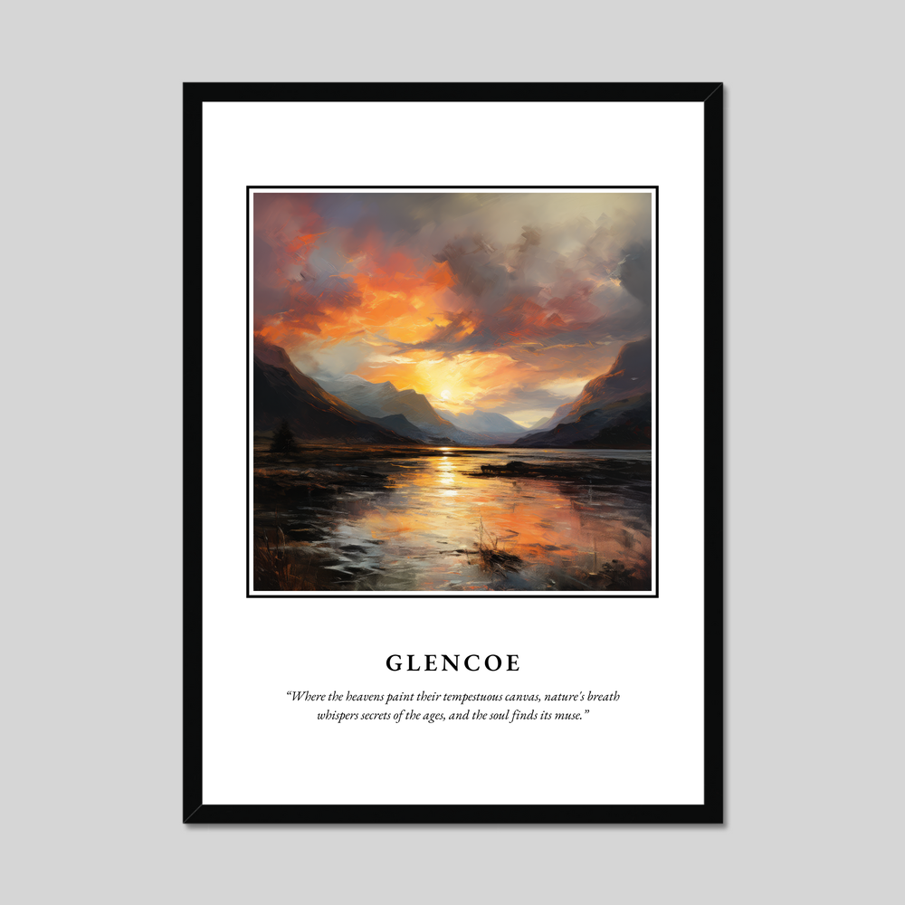 Poster in a black frame