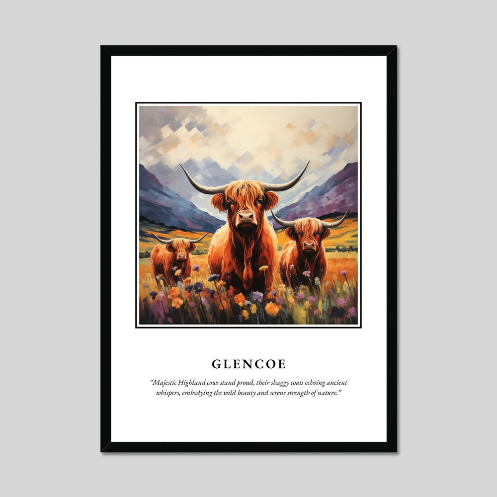 Poster in a black frame