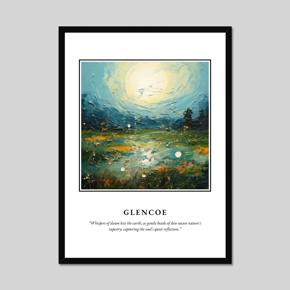 Poster in a black frame