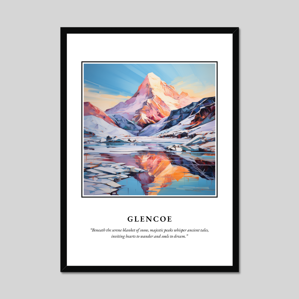 Poster in a black frame