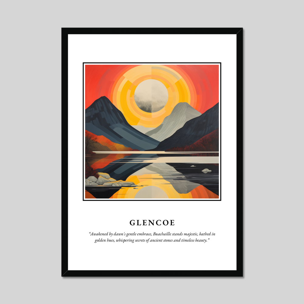 Poster in a black frame