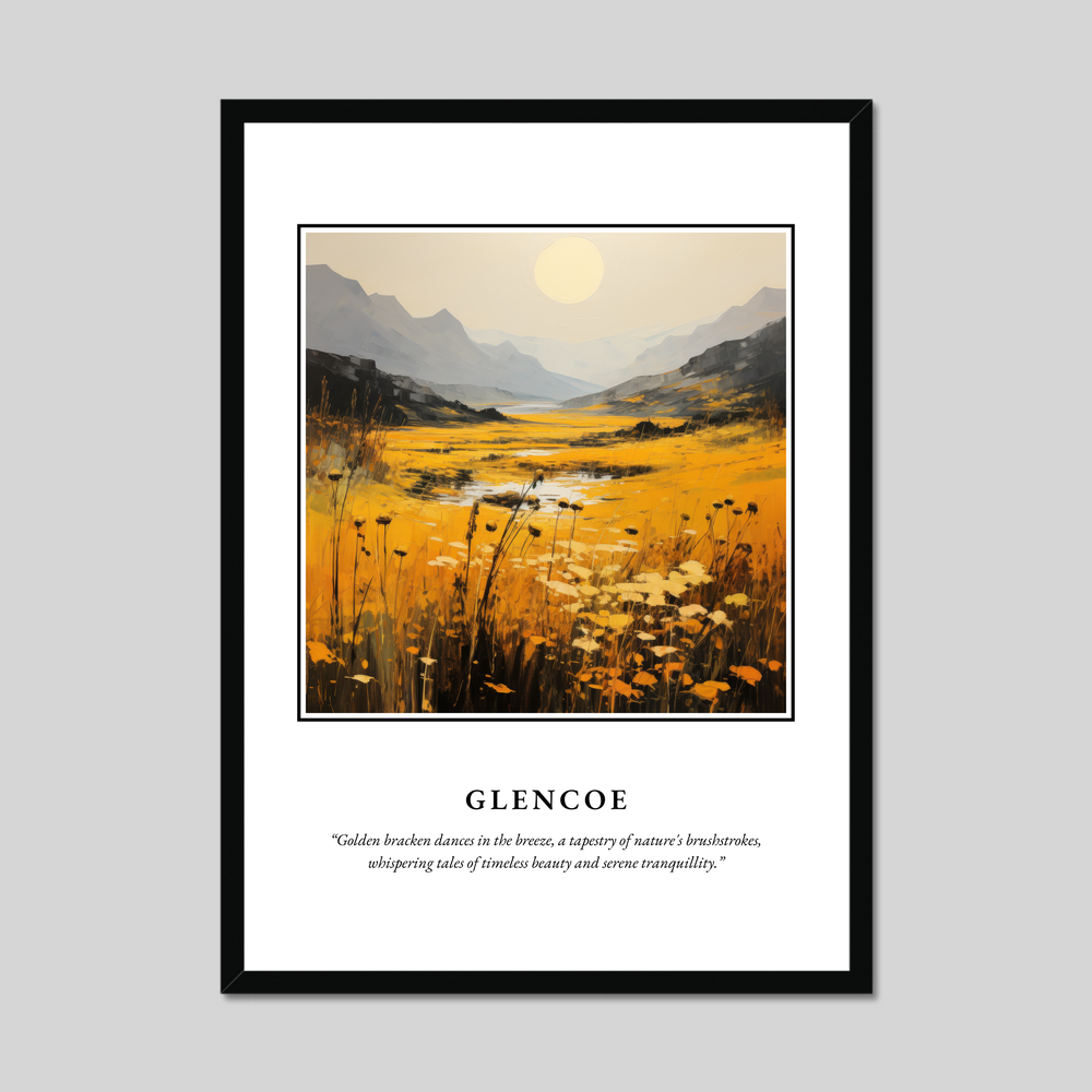 Poster in a black frame