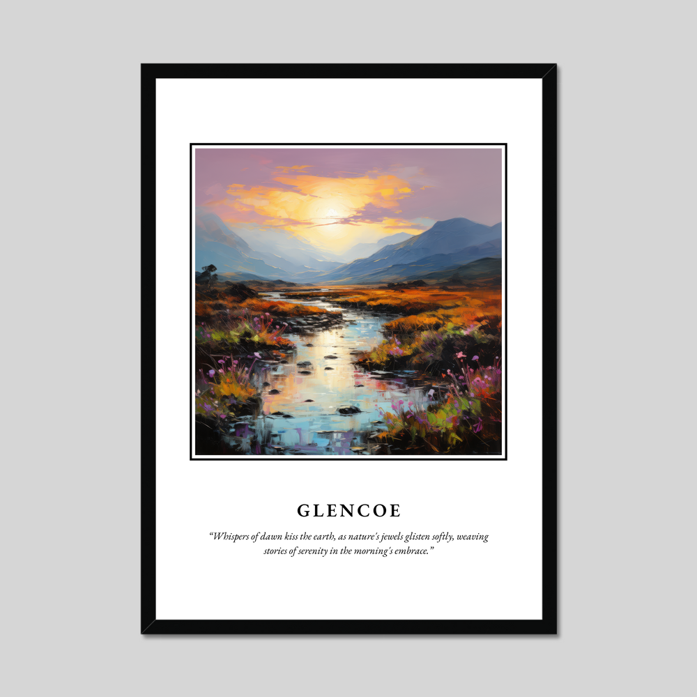 Poster in a black frame