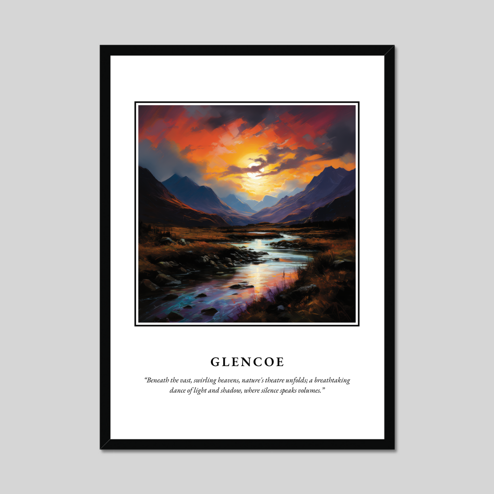 Poster in a black frame