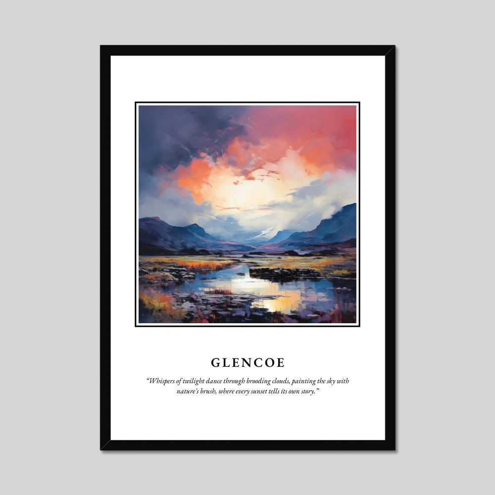 Poster in a black frame