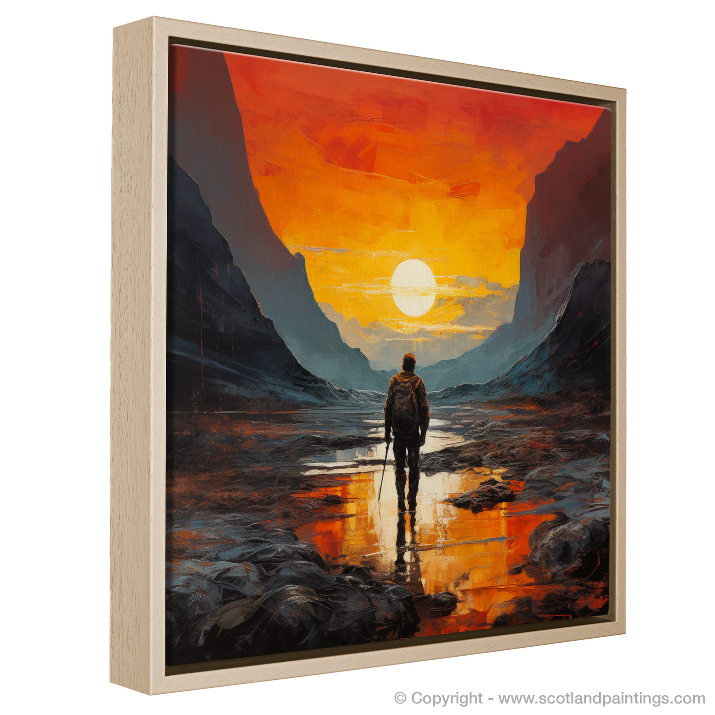 Sunset Silhouette in Surreal Glencoe