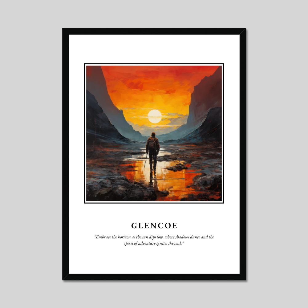 Poster in a black frame