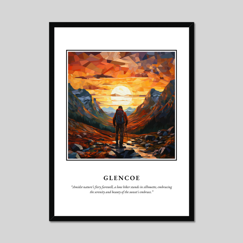 Poster in a black frame