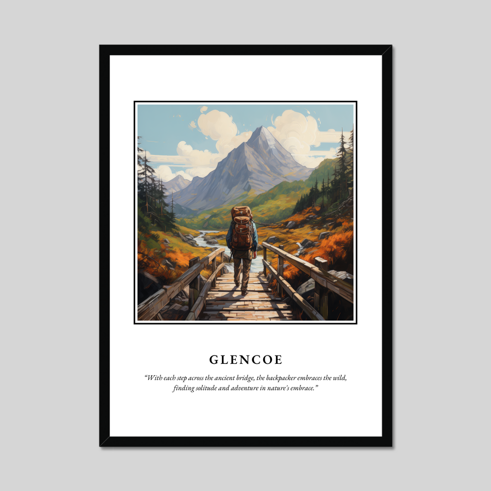 Poster in a black frame