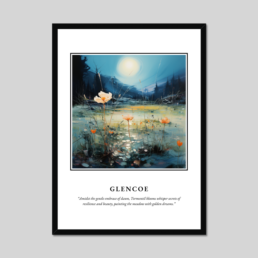 Poster in a black frame